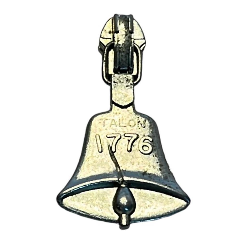 Vintage Talon 1776 Silver Tone Zipper Pull
